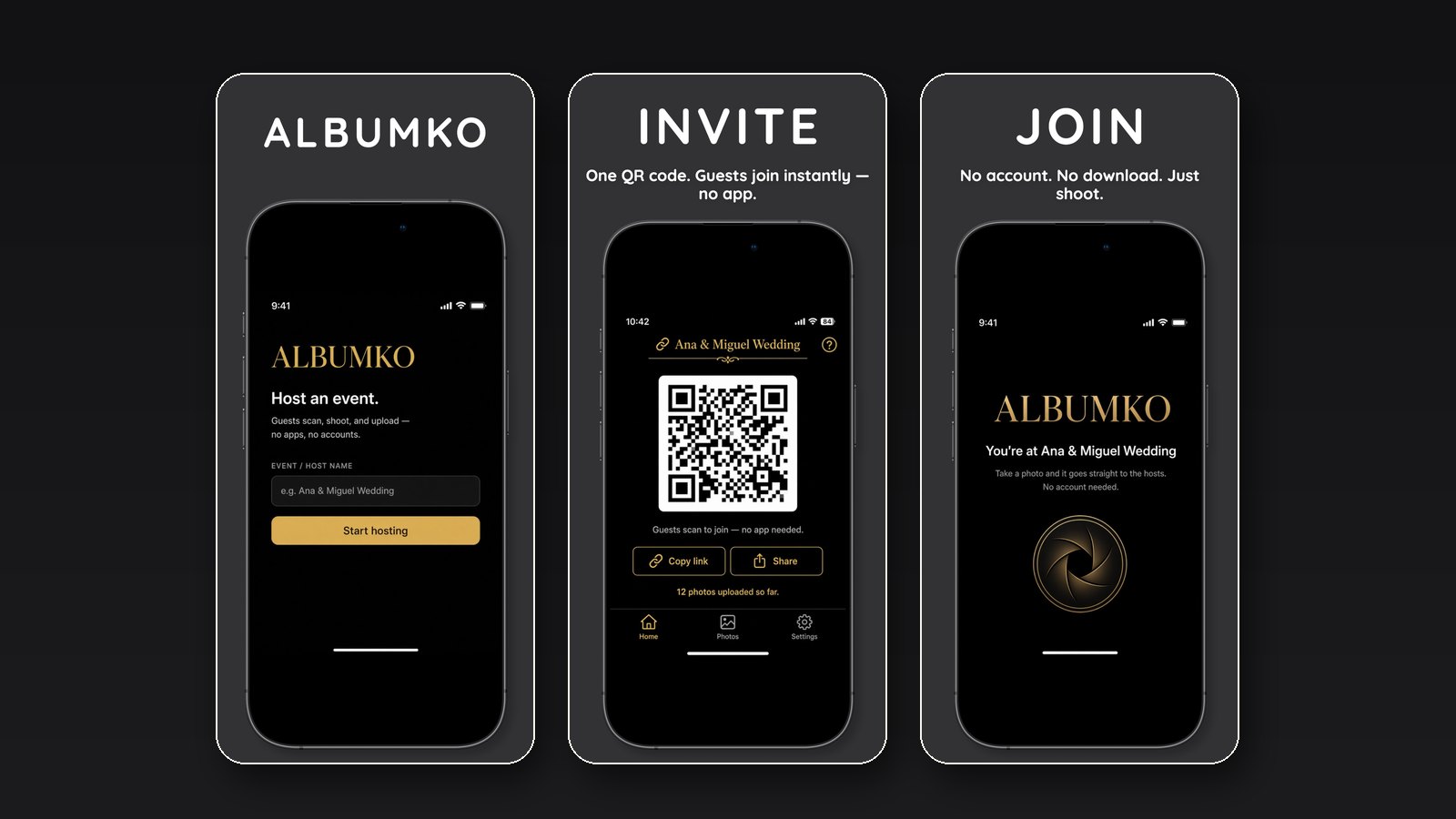 AlbumKo App Store screenshots